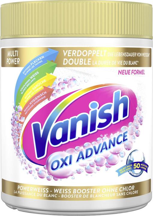 Produktbild Vanish Pulverwaschmittel Gold Oxi Advance Weiss 1.35 kg (50 Waschgänge, Pulver)