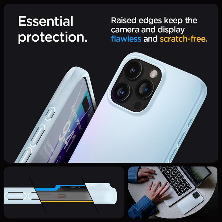 Produktbild Spigen Thin Fit, stumm blau - iPhone 15 Pro Max (Apple iPhone 15 Pro Max)