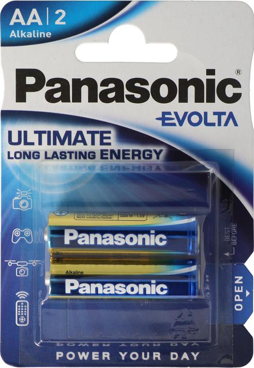 Actual product image Panasonic 1x2 Evolta LR 6 Mignon (2 pcs., AA)