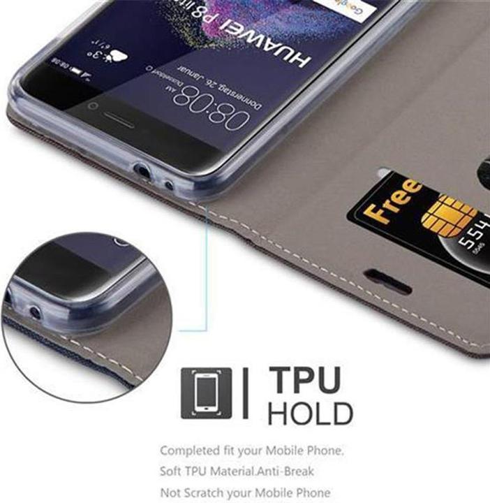 Image du produit Cadorabo Couverture look jeans Book (Huawei P8 Lite (2017))