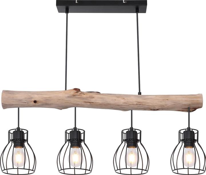 Actual product image Globo Pendant lamp Mina black 4xE27 (E27)