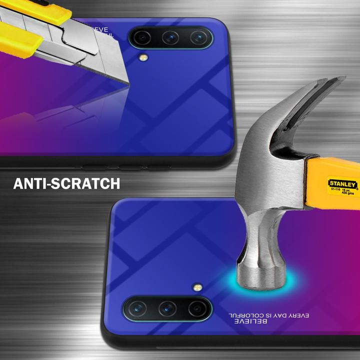 Actual product image Cadorabo TPU 2 colors glass envelope (OnePlus North CE 5G)