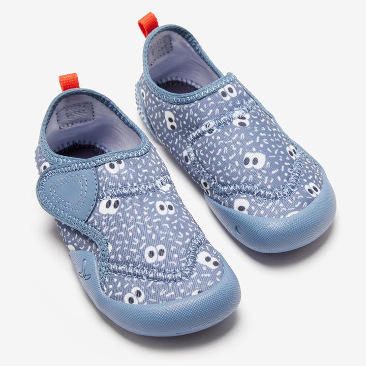 Immagine prodotto Decathlon Turnschuhe Babylight atmungsaktiv Babyturnen - blau mit Muster (23)