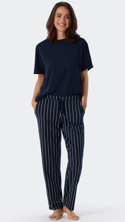 Actual product image Schiesser Mix & Relax Organic Cotton Pyjama Trousers Long (40)