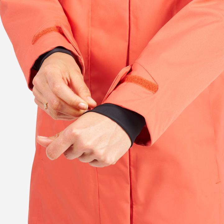 Produktbild Tribord Women’s long waterproof raincoat - Sailing 500 brick (S)