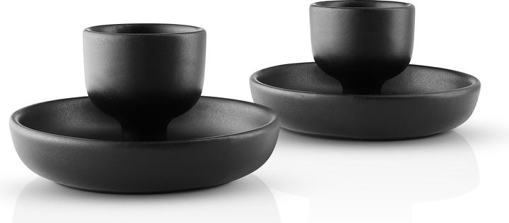 Image du produit Eva Solo - Nordic kitchen Eierbecher - Black - 2 St. H6 cm x 11 cm (2 x)