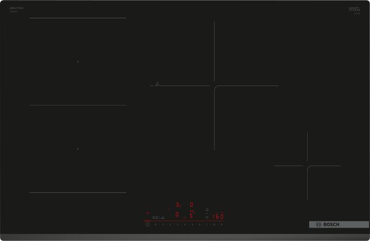 Immagine prodotto Bosch Hausgeräte Bosch Serie 6 PVS83KHC1Z piano cottura Nero Da incasso 80 cm Piano cottura a induzione 4 Fornello(i)