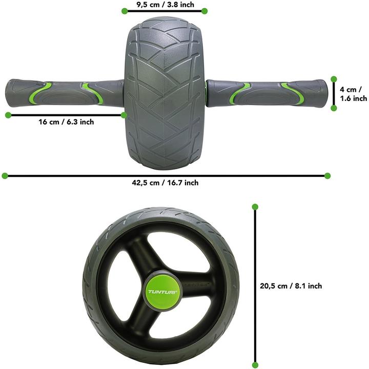 Actual product image Tunturi Massive Pro Exercise Wheel Ab Roller