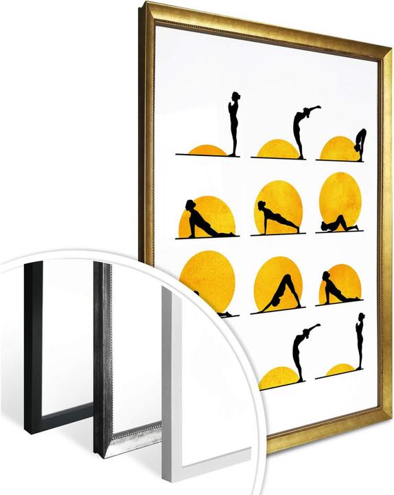 Immagine prodotto Trenddeko Yoga Il saluto al sole (24 x 30 cm)