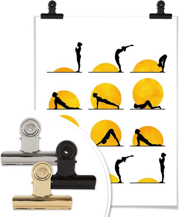 Immagine prodotto Trenddeko Yoga Il saluto al sole (24 x 30 cm)