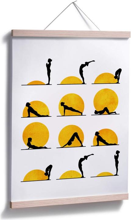 Immagine prodotto Trenddeko Yoga Il saluto al sole (24 x 30 cm)