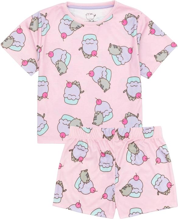 Immagine prodotto Pusheen Completo Pigiama Corto Gatto Ragazze Misura Confezione 2 (146, 152)