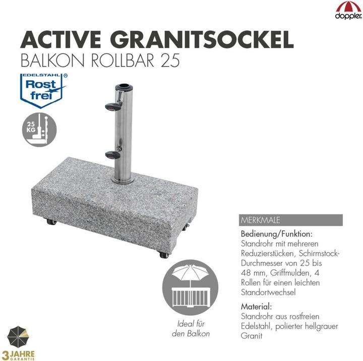 Produktbild Doppler Granitsockel Balkon