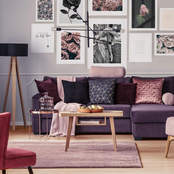 Immagine prodotto Trenddeko Rose rosa in stile vintage (80 x 60 cm)