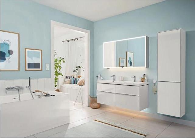 Immagine prodotto Villeroy & Boch Mobile V&B doppio lavabo SUBWAY 3.0 1300x470mm w ÜL con HL we C+ (470 mm, 1300 mm)