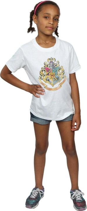 Immagine prodotto Maglietta in cotone con stemma di Hogwarts per ragazze (140, 146)