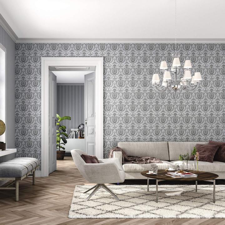 Produktbild Rasch Trianon XII silbergrau (53 x 1005 cm)