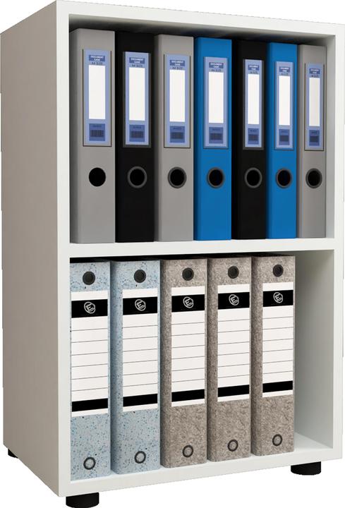 Image du produit VCM Bureau en bois Étagère à livres Étagère à dossiers Étagère à classeurs Étagère à livres Ulas 2f (49 x 32 x 74 cm)