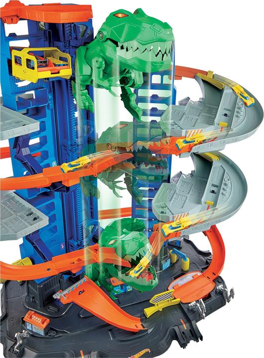 Immagine prodotto Hot Wheels Parcheggio della City Megacity con attacco di T-Rex