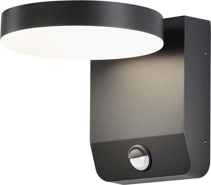 Produktbild V-TAC Projektor Fassadenleuchte 17W LED Bewegungsmelder Rund Schwarz IP65 VT-11020S-RD-B 4000K 2480l (2480 lm, IP65)