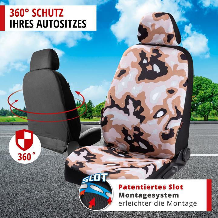 Immagine prodotto CarComfort Coprisedile auto mimetico, Coprisedile auto sedile singolo design mimetico