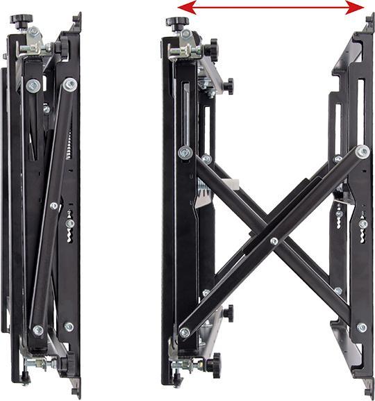 Immagine prodotto b-tech BT8310XL - 125 kg - 106.7 cm (42 inch) - 3.05 m (120 inch) - 200 x 100 mm - 400 (Muro, 120", 125 kg)
