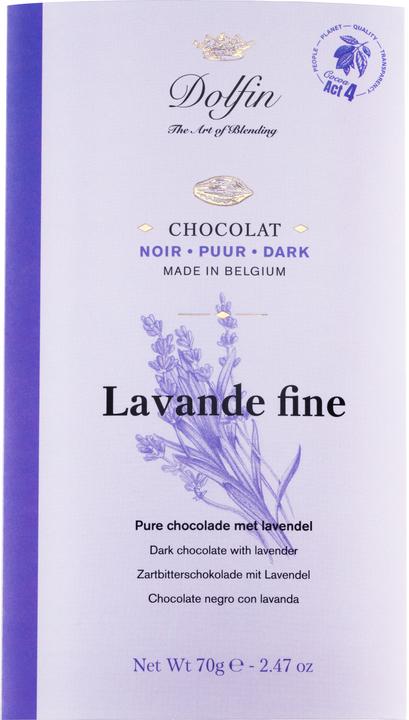 Dolfin Dunkle Schokolade - Lavendel (87 g)