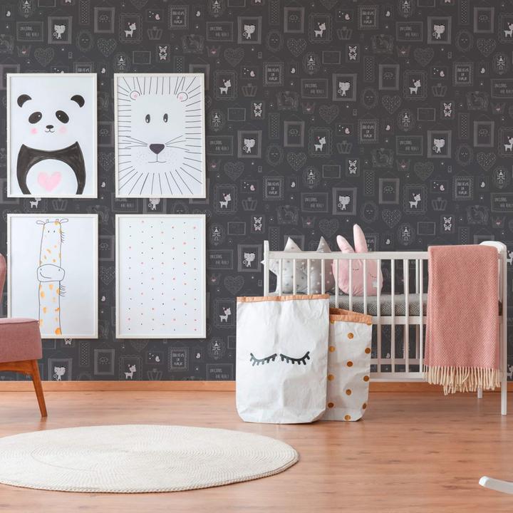 Produktbild A.S. Création mit Glitter Boys & Girls 6 mit Bilderrahmen (53 x 1005 cm)