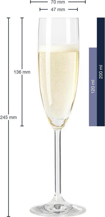 Image du produit Leonardo Quotidiennement (20 cl, 1 Verres, Flûtes à champagne)
