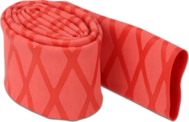 Actual product image Delock Heat shrink tubing X-pattern non-slip 1 m x 30 mm red (1 x)