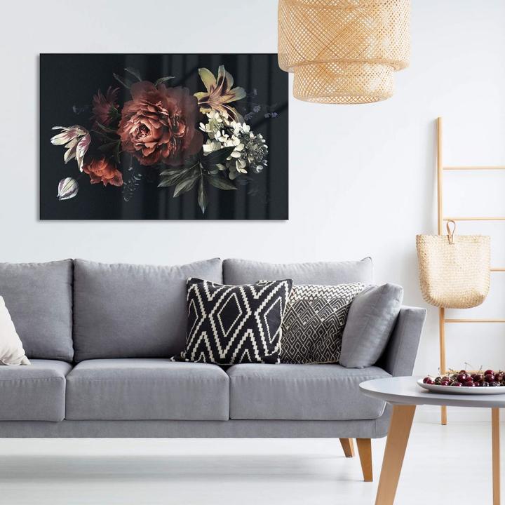 Produktbild Trenddeko Blumenbouquet Rot (200 x 130 cm)