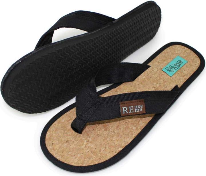 Produktbild ReUseMe Flip Flops mit Kork Innensole (40)