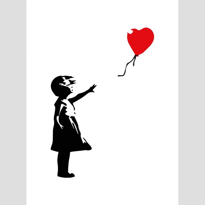Produktbild Trenddeko Girl with the red balloon (192 x 300 cm)