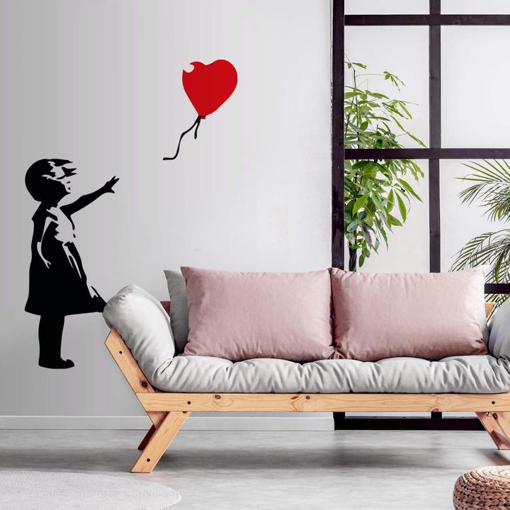 Produktbild Trenddeko Girl with the red balloon (192 x 300 cm)