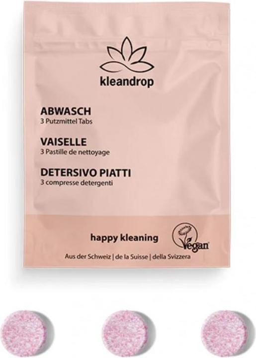 Kleandrop Abwaschreiniger (Tabletten, 3 Waschgänge)