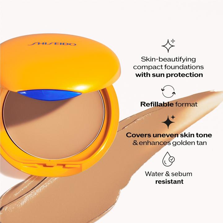 Produktbild Shiseido Sonnenmake-up Tanning Compact Foundation SPF 10 Honey (Nachfüllung) / 12 g (Honey)