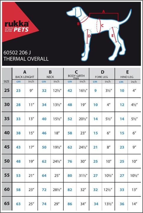 Produktbild Rukka Thermal (60, Hundeoverall)