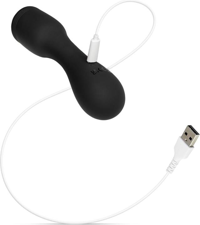 Actual product image Easytoys Vibrating Penis Head - Black