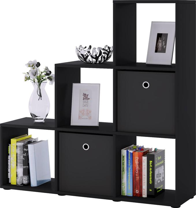 Actual product image VCM Wood stand staircase shelf 6 compartments Nitas (108 x 29 x 105 cm)
