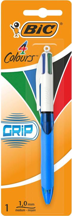 Actual product image Bic 4 Colours Grip (Blue, White, 1 x)