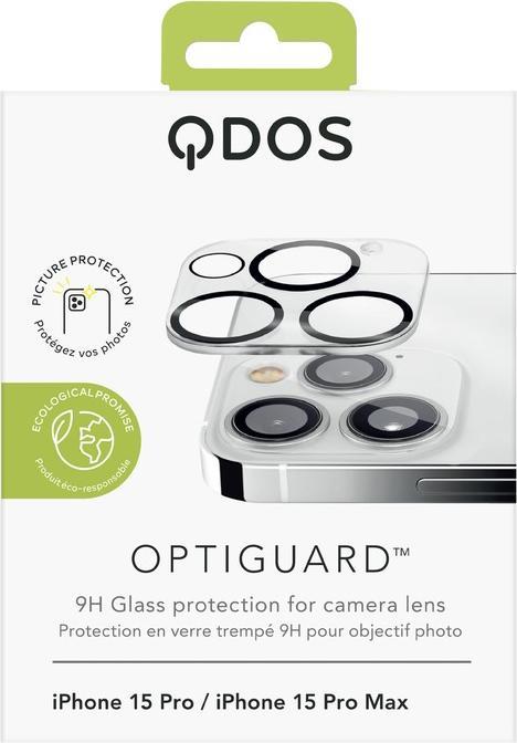 Actual product image QDOS Optiguard Camera Lens Protector (1 Piece, Apple iPhone 15 Pro, Apple iPhone 15 Pro Max)