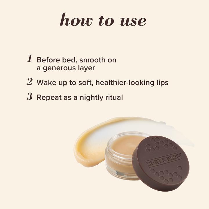 Immagine prodotto Burt's Bees Trattamento intensivo notturno per le labbra (Burro)