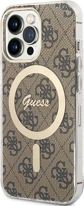 Immagine prodotto Guess Zestaw GUBPP13XH4EACSW Custodia+ Caricabatterie iPhone 13 Pro Max brązowy/marrone Custodia (Apple iPhone 13 Pro Max)