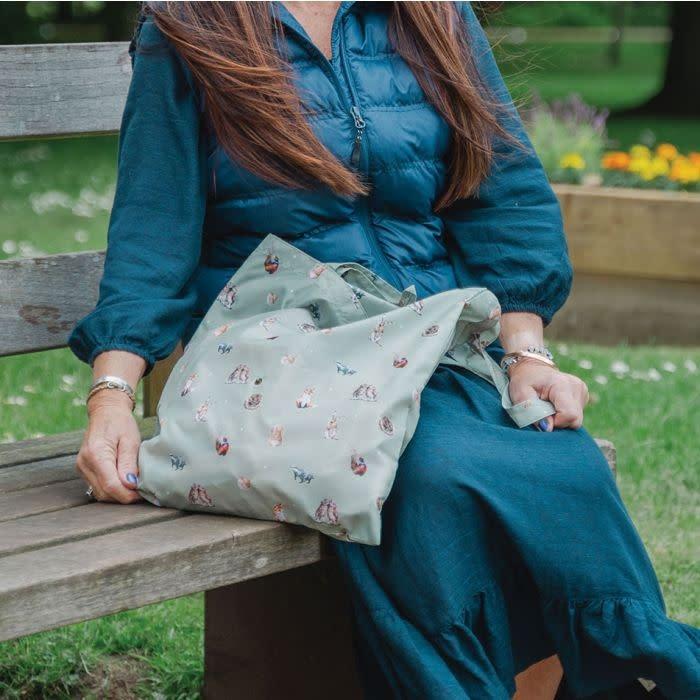 Immagine prodotto Wrendale Design Borsa spesa pieghevole "Woodlanders" con animali della foresta