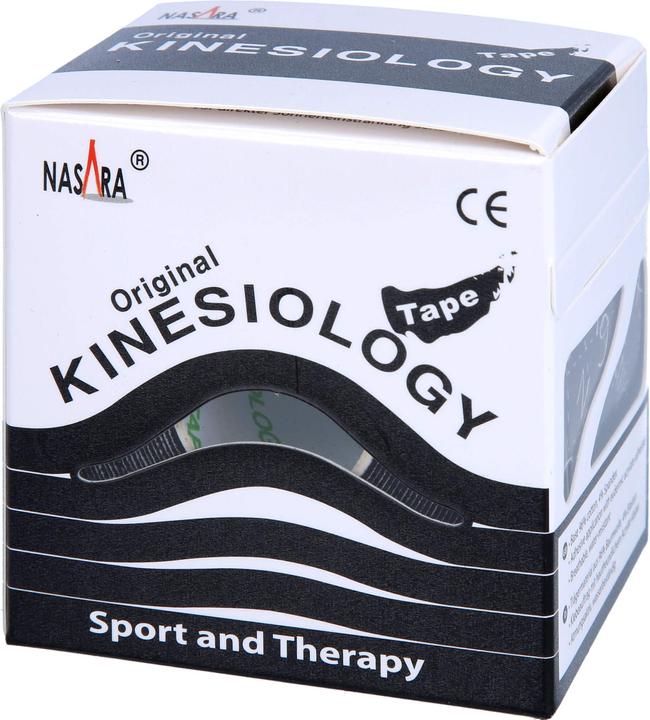 Produktbild Mikros NASARA Kinesiologie Tape Schwarz 5cmx5m, 1 St PFL (5 m)