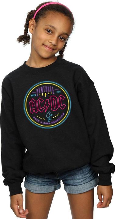 Immagine prodotto AC/DC Circle Neon Felpa Ragazze (140, 146)