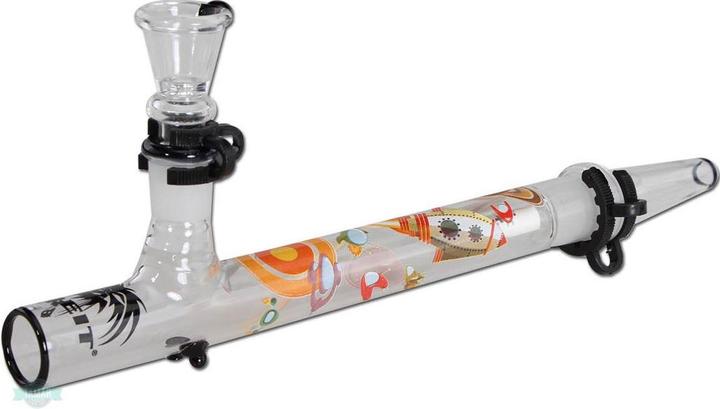 Actual product image Breit Glass pipe Kawuum Spaceship with filter adapter