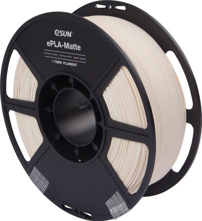 Produktbild eSUN ePLA-Matte Milky Weiss Filament 1.75mm 1Kg (PLA, 1.75 mm, 1000 g, Weiss)
