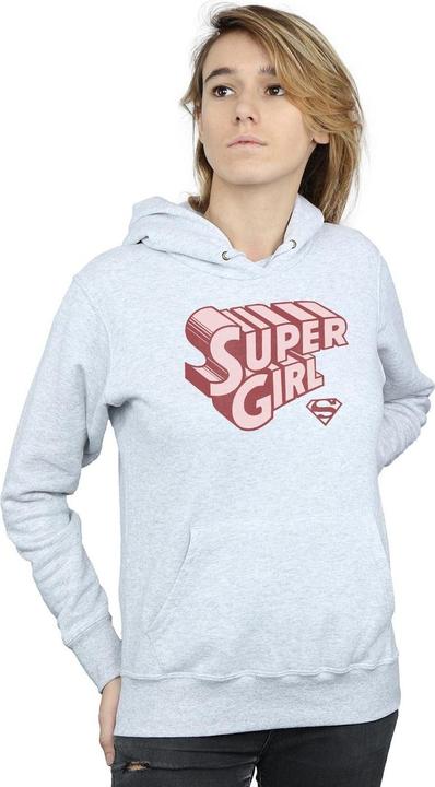 Image du produit - Sweat à capuche SUPERGIRL RETRO LOGO - Femme (S)