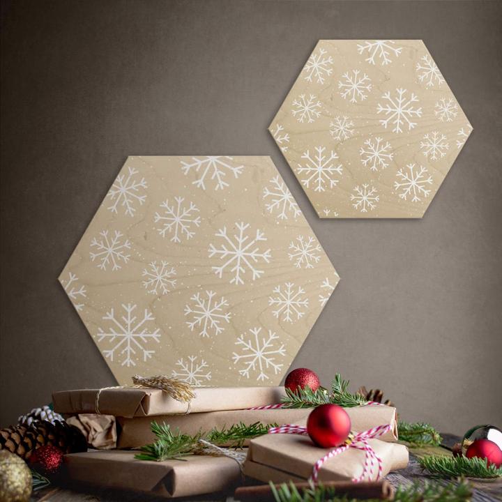 Actual product image Trenddeko Snowflakes Ice Crystals White (55 x 47 cm)
